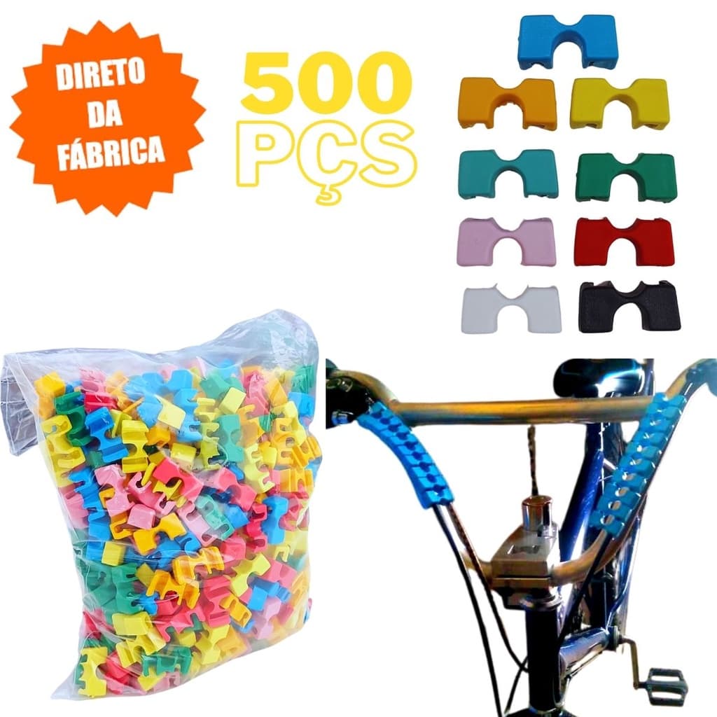 Enfeite Organizador Adaptador Para Cabos De Bicicleta 500un