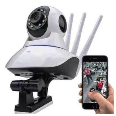 Câmera Robô 3 Antenas Ip Wifi com rotação 360º 720p Pronta entrega Aplicativo YI IoT