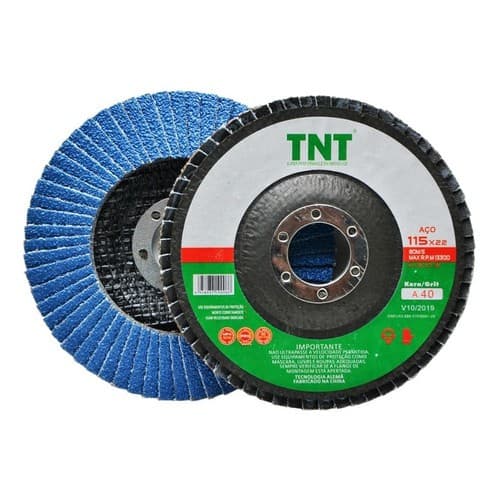 Disco De Lixa Flap 4.1/2 Grão 40 P/ Lixadeira Kit C/20 Pçs