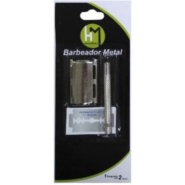 Aparelho de Barbear Tradicional com Lâmina - Cabo de Metal