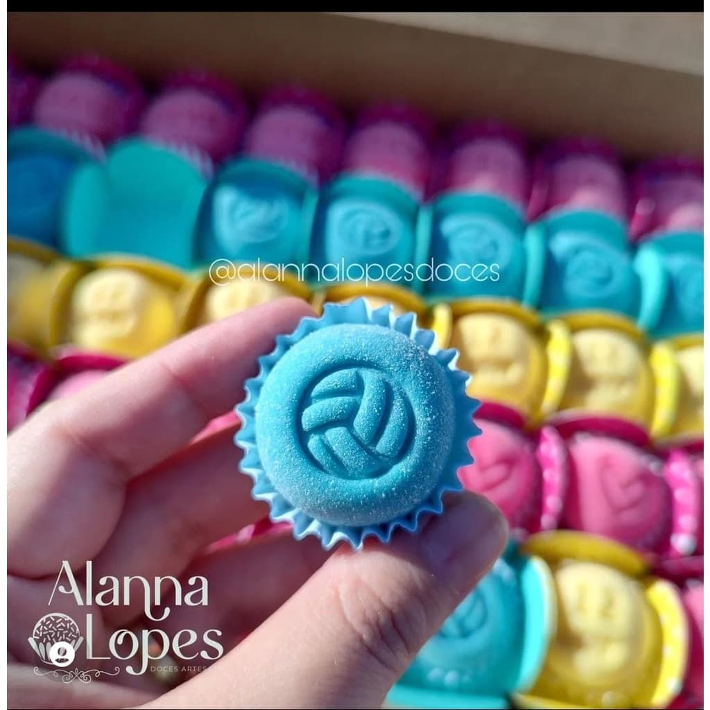 Carimbo Docinhos Brigadeiros exclusivos Epic 3d Bola de vôlei esportes