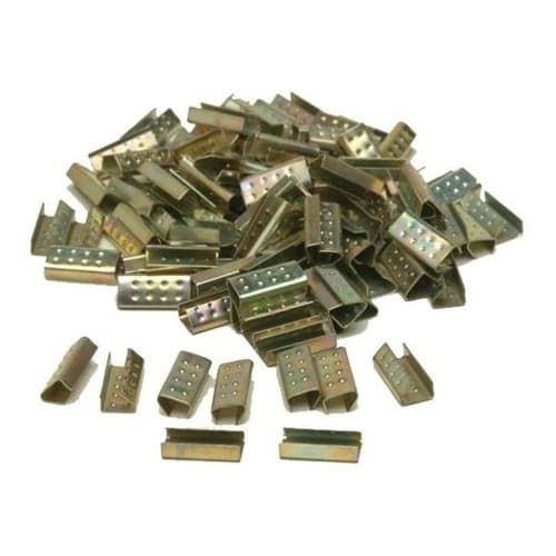5 Kg Selo, Lacre Metal Para Fita De Arquear Pp Preta 16 Mm