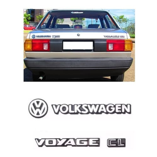 Kit Emblemas Voyage Cl Volkswagen - 1983 A 1990