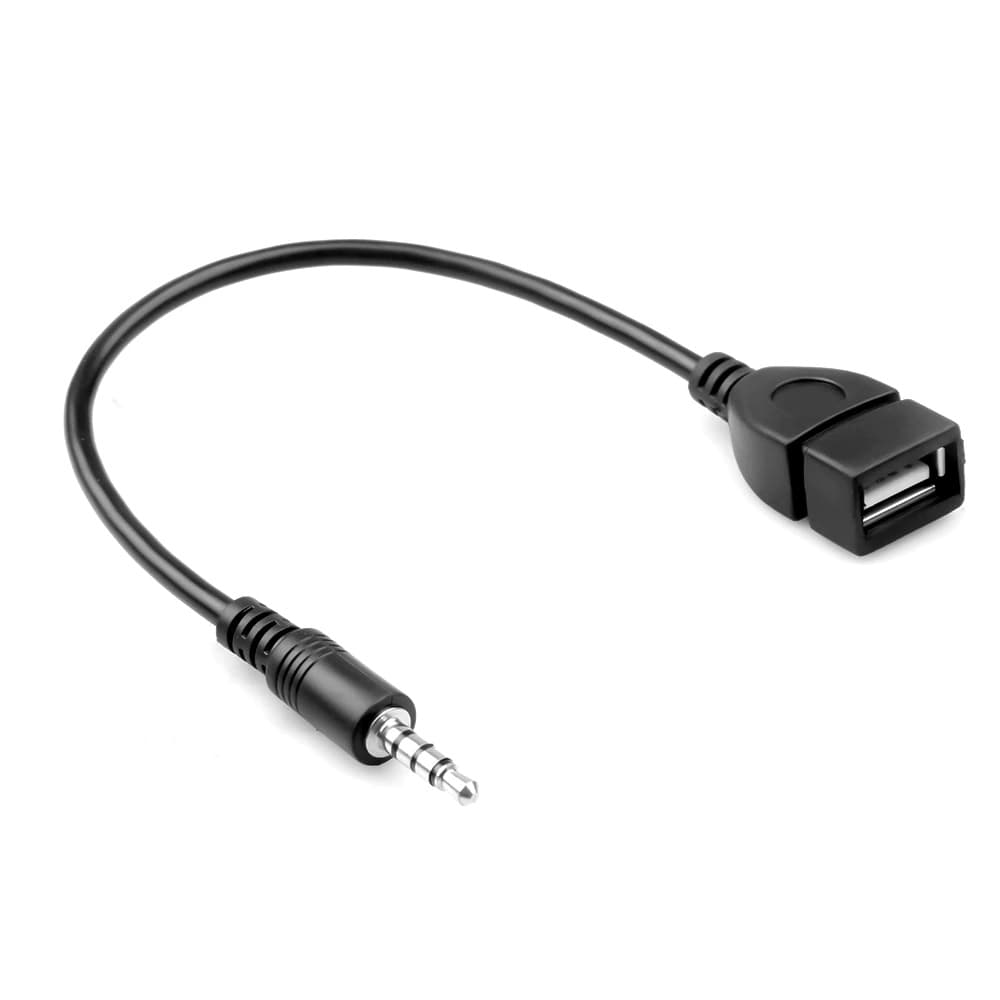 Cabo Adaptador USB Fêmea Para Plug P2 3,5mm