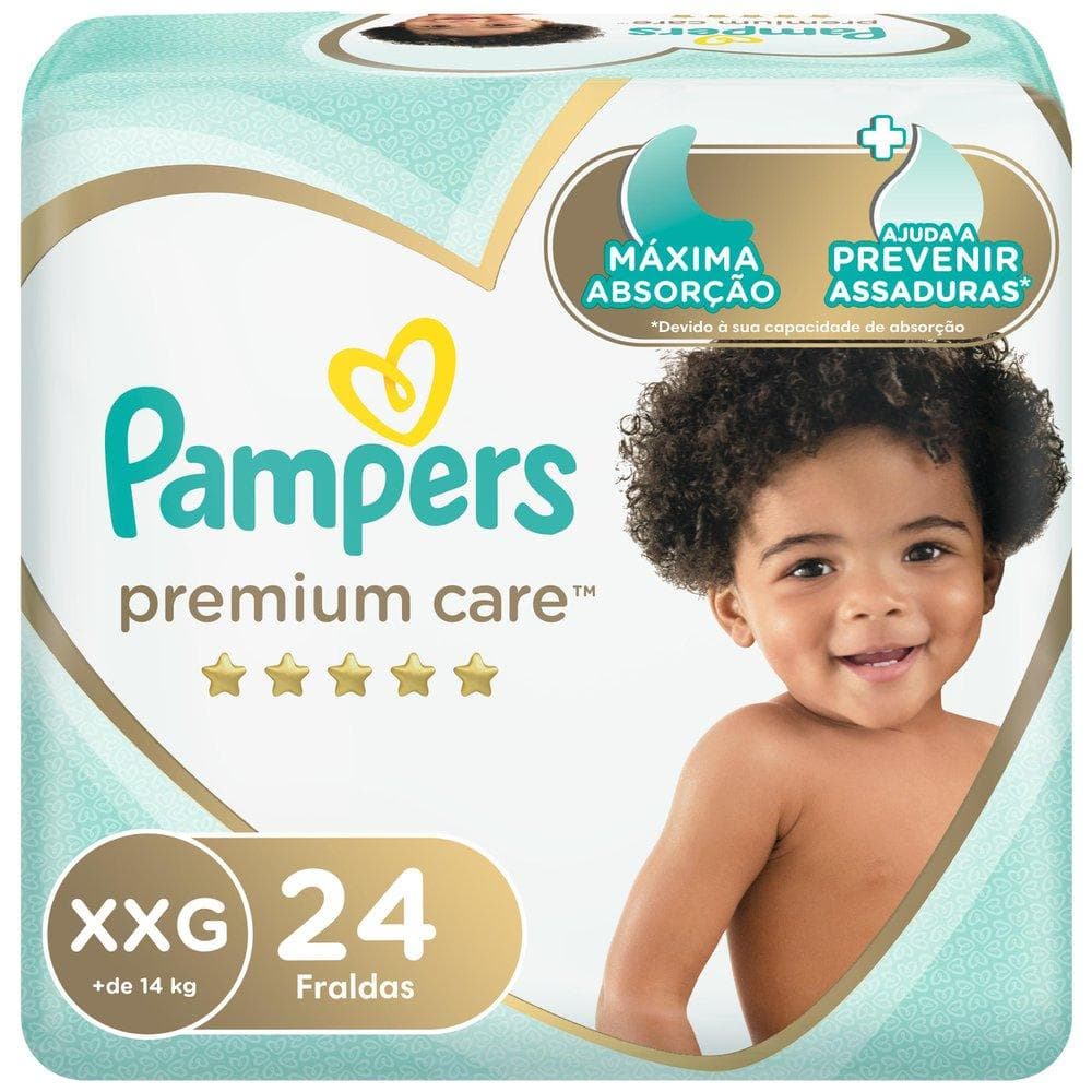 Fralda Pampers Premium Care Mega XXG 24 Unidades