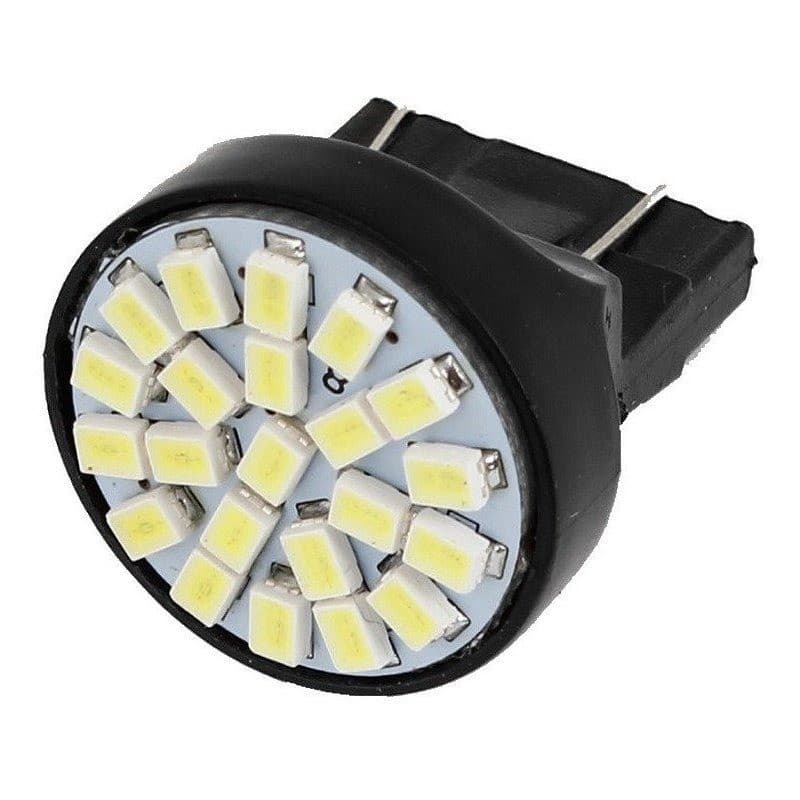 Unidade Lâmpada Led Pingão T20 22 Leds 2 Polos Lanterna Freio Ré