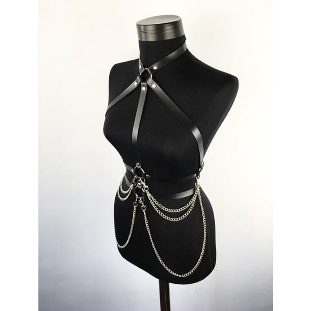 Cinto BUSTO CORRENTE Harness Arnês cinto Corpete Corselet Espartilho Arreio