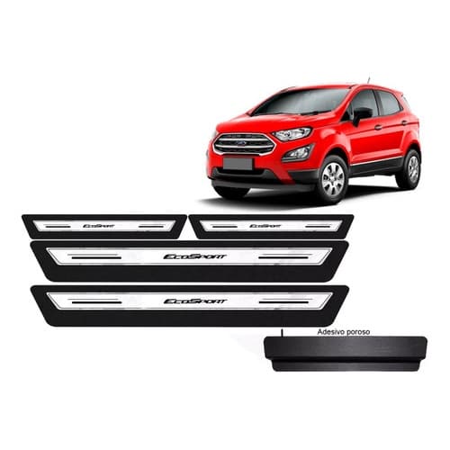 Soleira Premium Preto Ou Branco Ford Ecosport 2014 2019