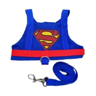 Coleira Peitoral Pet Cachorro e Gato Super Homem
