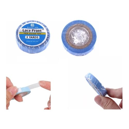 Fita Adesiva Dupla Face  Azul 3 Metros Para Peruca, Prótese Capilar E Mega Hair - Walker Tape