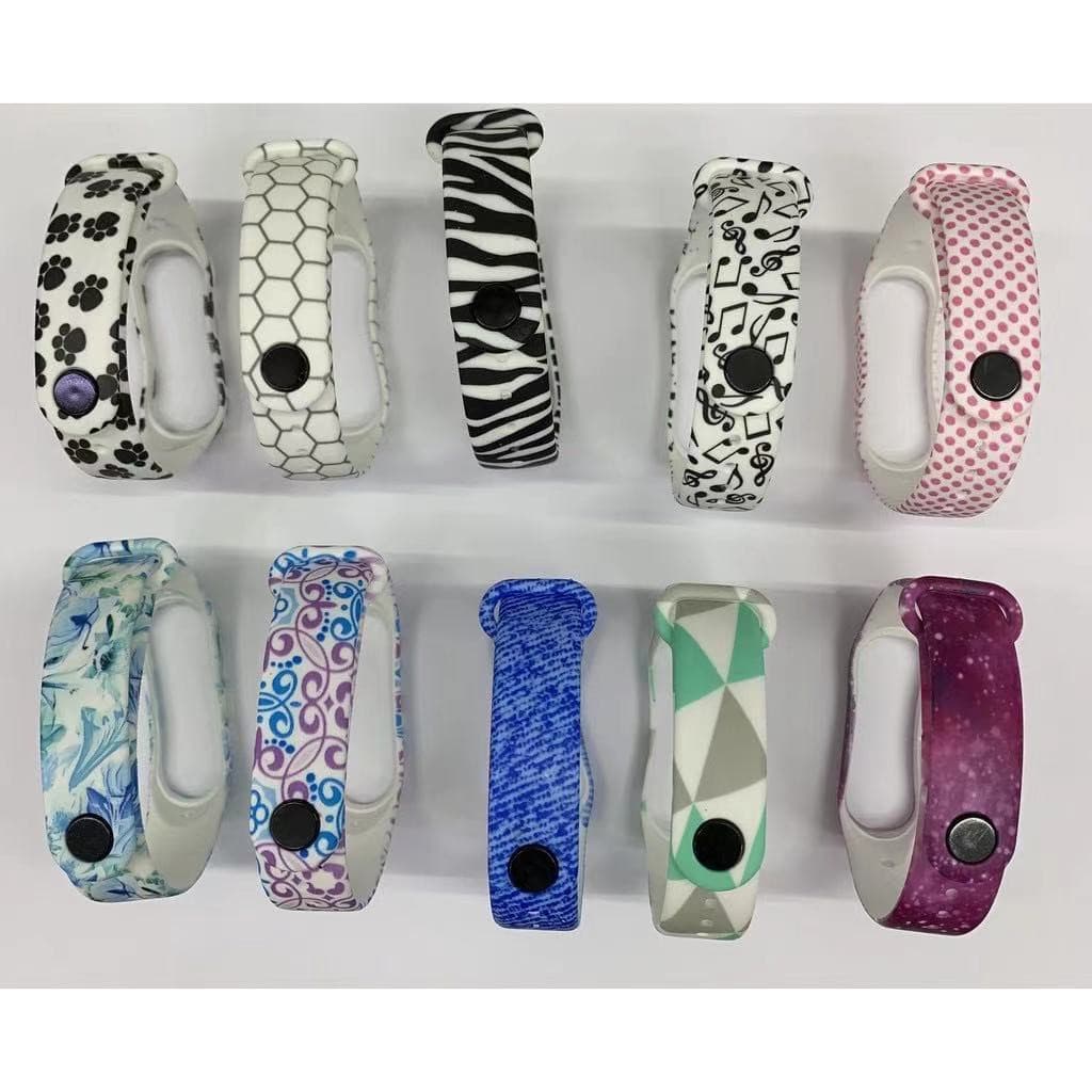 Pulseira para mi band 3 e 4 silicone confortável estampada pronta entrega top qualidade prova d'água