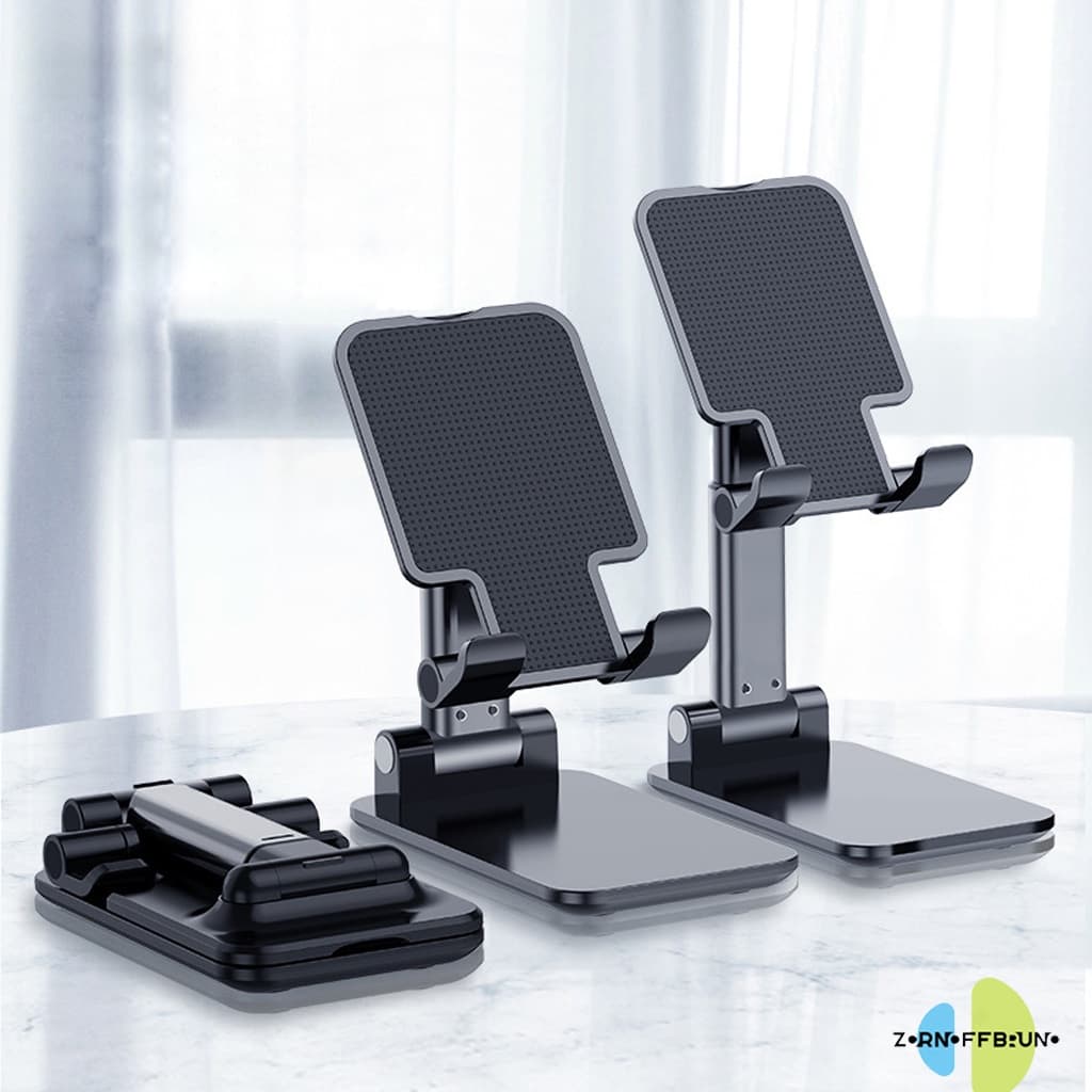 Suporte Para Celular e Tablet Dobrável Ajustável Apoio Mesa