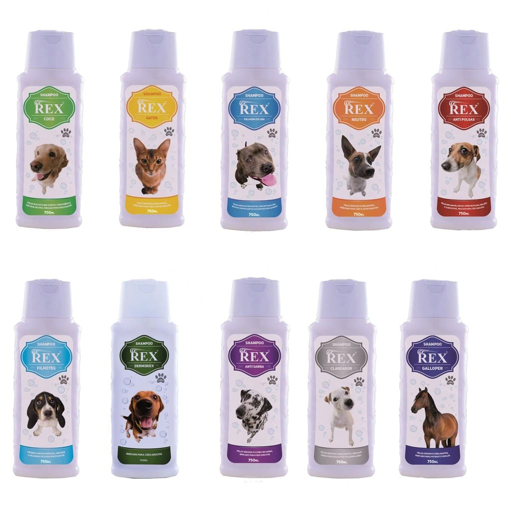 Shampoo Rex 750ml Para Cães