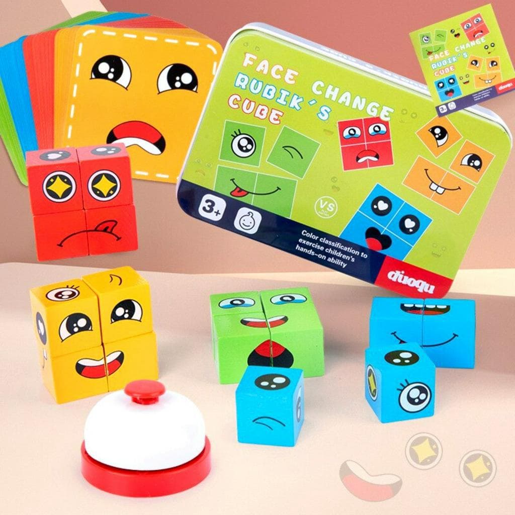 Jogo Quebra cabeça Cara careta Brinquedo Interativo Diversão garantida