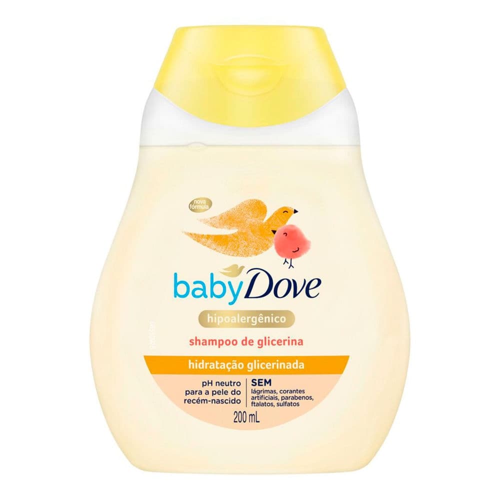 Shampoo DOVE Baby Hidratação Glicerinada - Hipoalergênico - 200ml