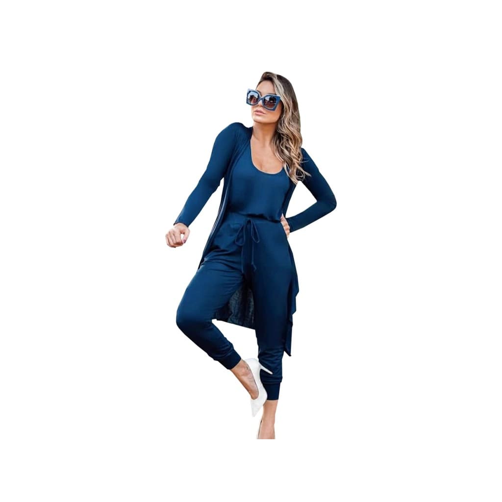 Blusa Feminina Blusinha Com Cardigan Inverno 3 Peças Calça + Blusa + Cardigan P Ao Xg 25