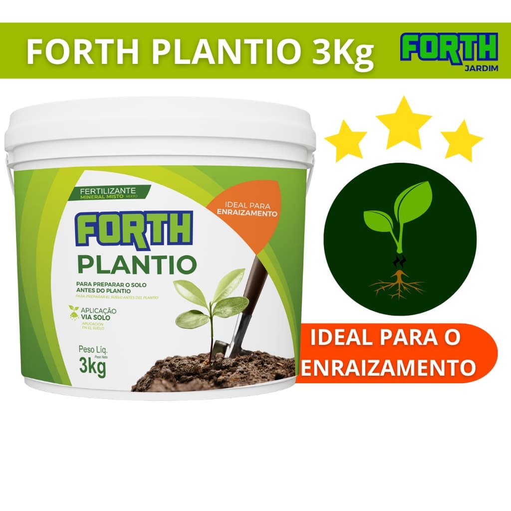 Fertilizante Forth Plantio 3Kg  Fertilizante Para Preparo de Solo e Plantio - Forth