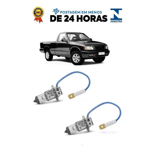Par Lampada Farol de Milha S10 1996 1997 1998 1999 2000 H3