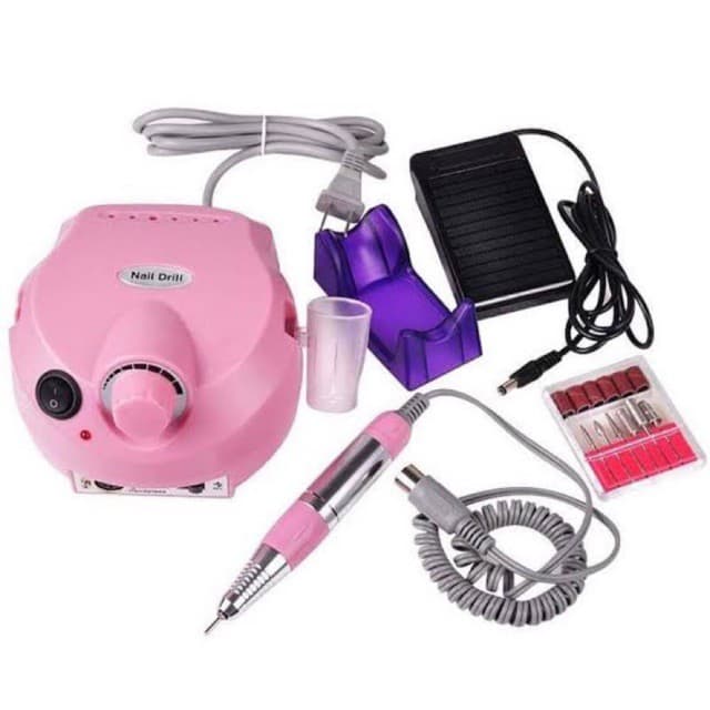 Lixadeira Eletrica Motor Profissional 35000 Rpm Porquinho Para Polir Unha Pedal