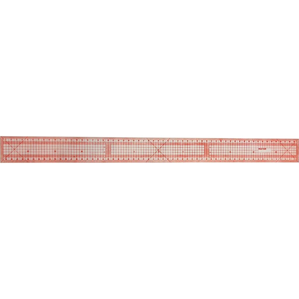 Regua Flexivel 60cm Vermelha Costura Criativa Vies Patchwork
