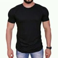 Camiseta masculina longline básica slim fit camisa masculina fitness