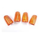 04 Lente Pisca Seta Mod Twister Cb 300 Cg 150 Ambar com lampada