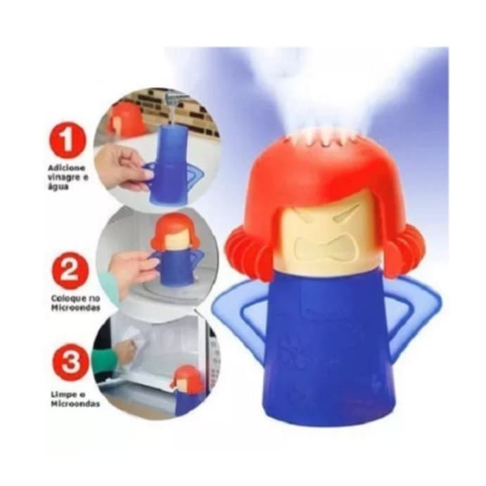 Limpador Micro-ondas Mãe Brava Angry Mama Cor Azul