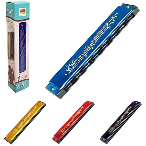 GAITA DE BOCA COM 24 FUROS COLOR-DMT5706- SALIM