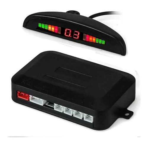 Sensor De Ré Estacionamento Display Led Universal 4 Sensores