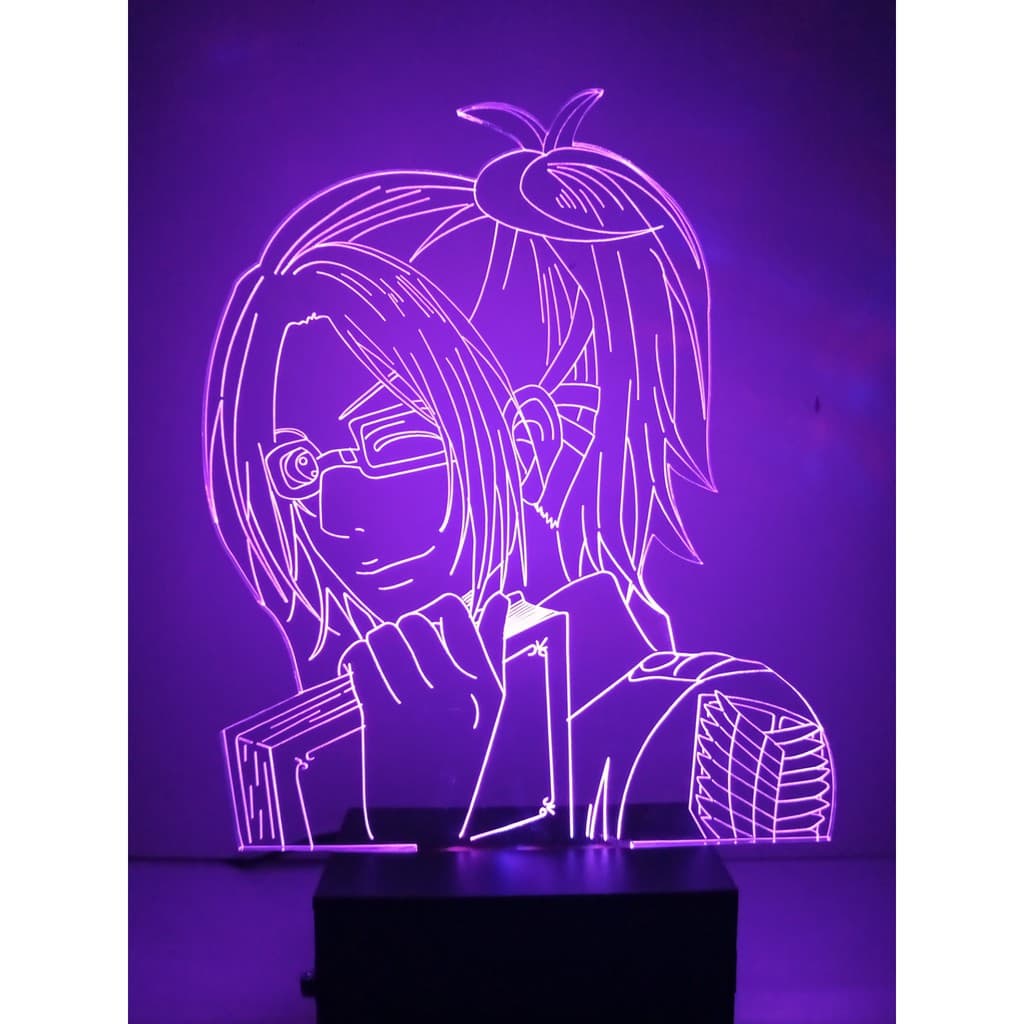 Luminária Abajur de mesa Led Hange Zoe Attack on Titan 16 cores e controle remoto