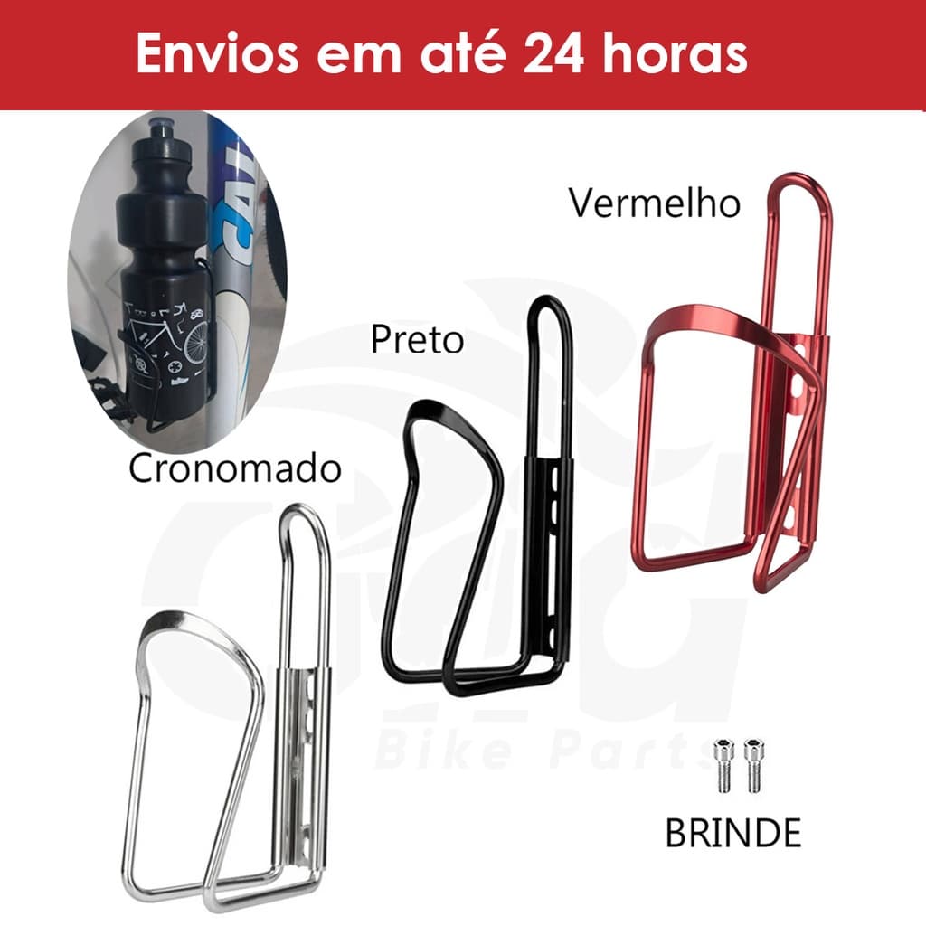 Suporte de Garrafa Bicicleta Aluminio Caramanhola Bike Mtb Speed Spinning Resistente