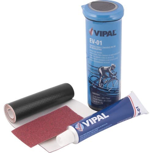 Kit Estojo Remendo Vipal Reparo Selante P/ Câmaras Bike