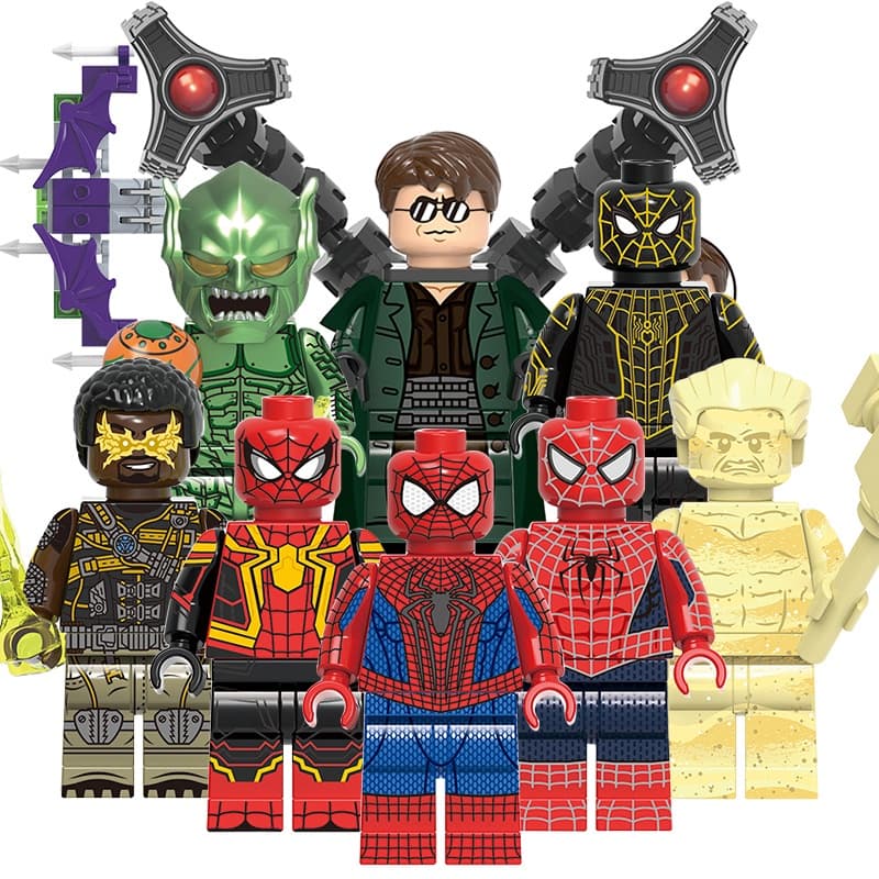 X0328 Aranha No Way Casa Filme Bloco Figura Verde Goblin Sandman Tijolos Montar De Construção Coletar Brinquedo X0328