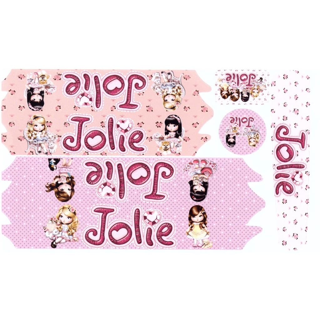 Adesivo Bicicleta Infantil Jolie Edition Desenho Criança