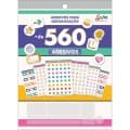 Adesivo Metal Bloco + 560 adesivos un