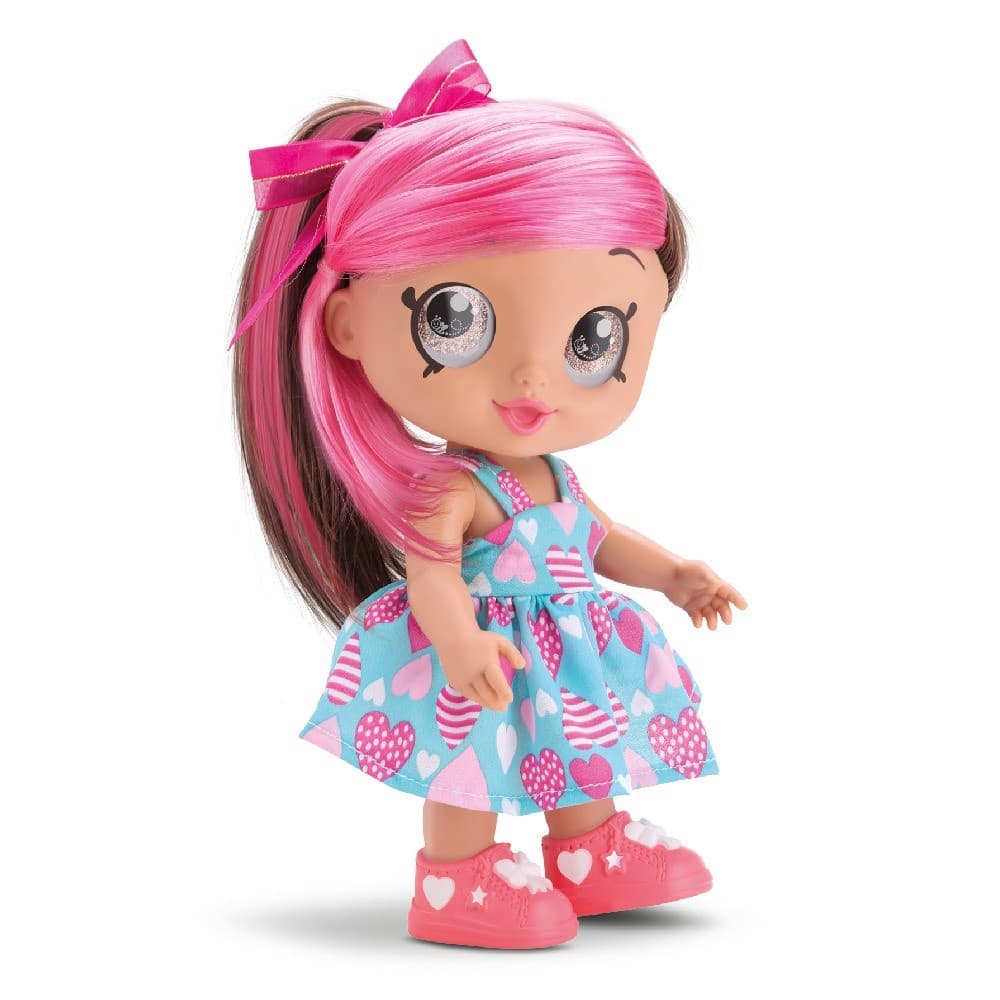Boneca fashion Julie brave girls closet Cabelo Rosa com Sapatos Bee Toys Brinquedos