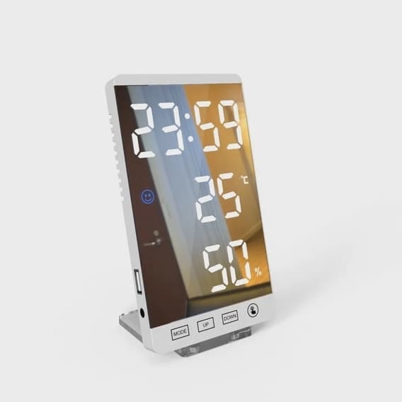 Rélogio Digital De Mesa Le-2134 Decorativo Modo Noturno