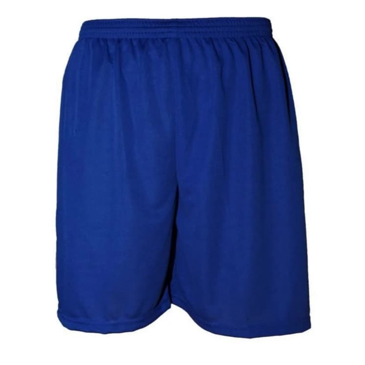 Kit C/ 5 Calções Futebol Tradicional Azul