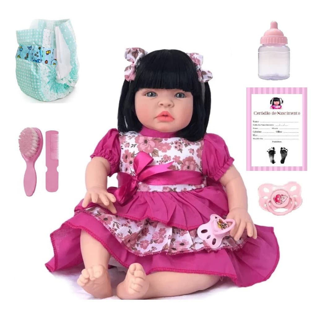 Bebê Reborn Realista Completa com Acessórios Barata