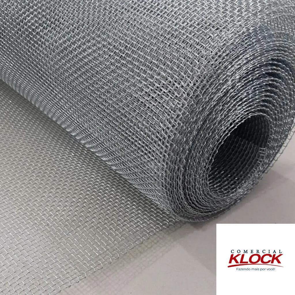 1M Tela Metal Galvanizada Peneira Nº8 - 60cm Altura