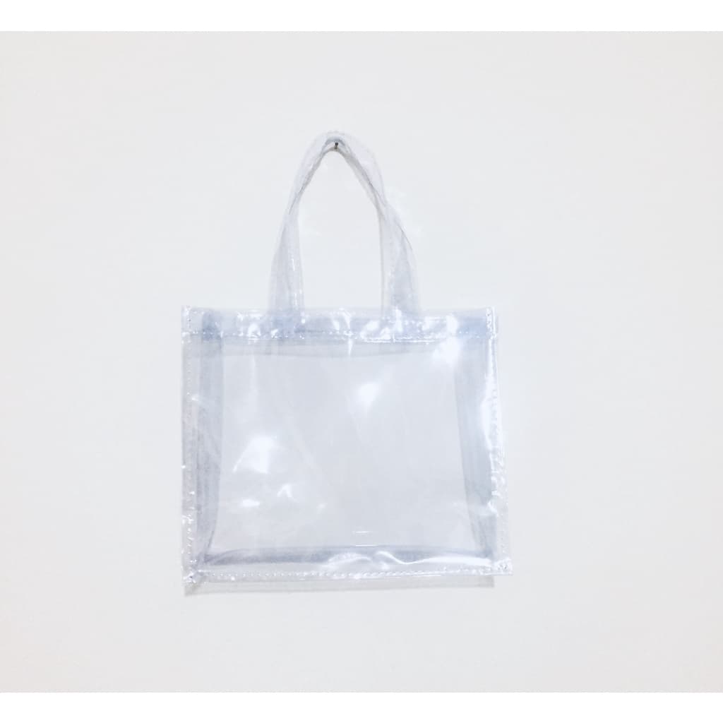 Sacola Presente Bolsa Transparente PVC Cristal Tamanho CxAxP 30x25x10