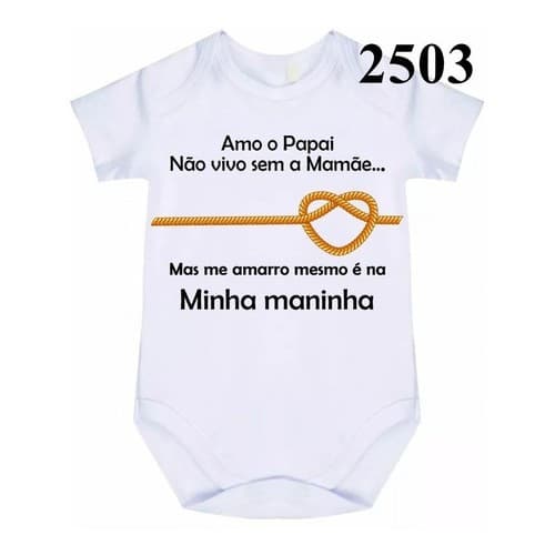 Body Bebê Personalizado Amo Minha Irmã Irmão  C 2503
