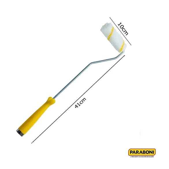 Rolo Para Pintura Profissional AntiRespingo 10cm Cabo Longo