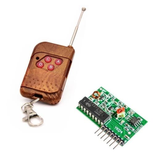 Controle Remoto Rf 315mhz 4 Canais + Receptor Para Arduino