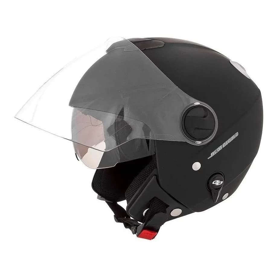 Capacete Pro tork Aberto New Atomic Solid Óculos fume