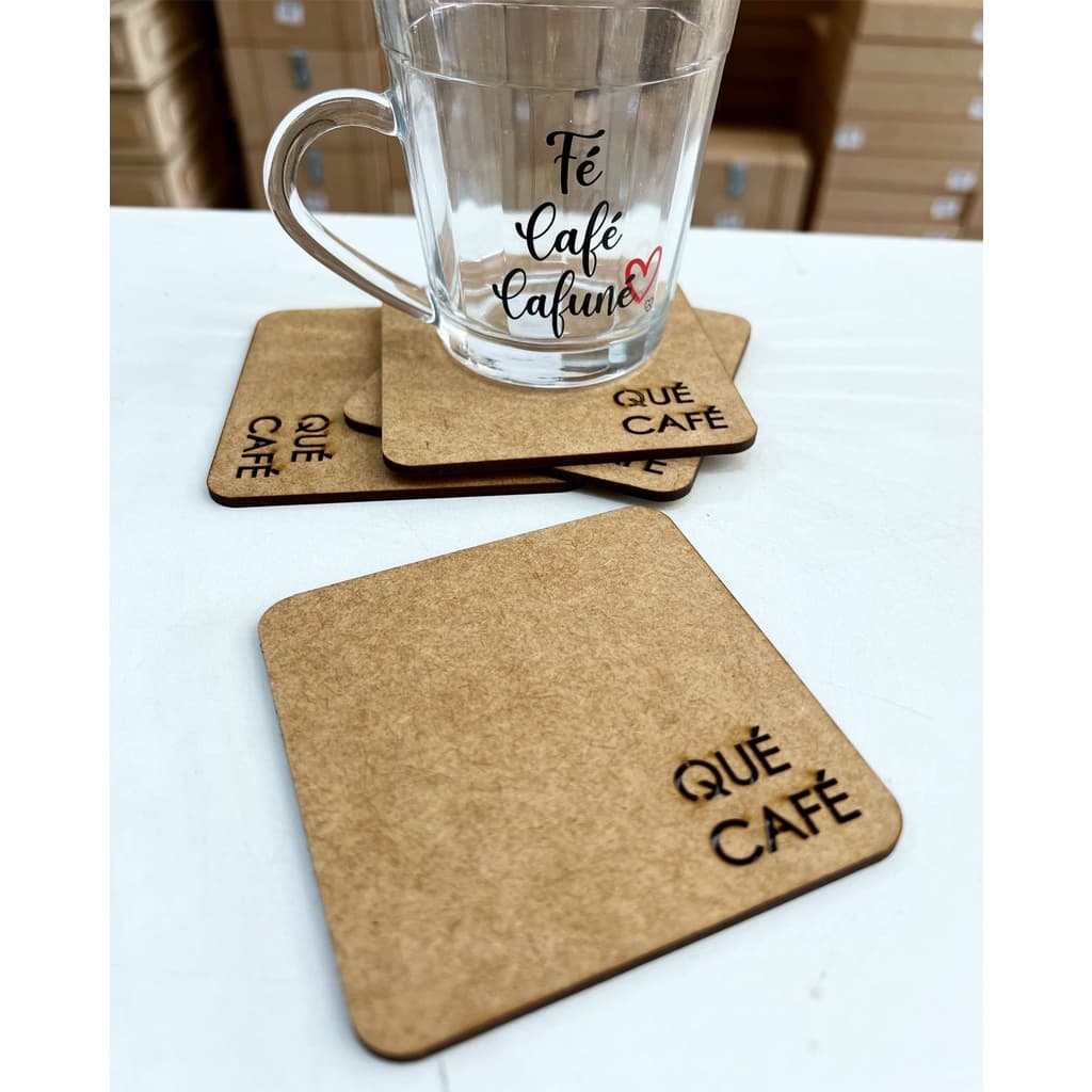 KIT COM 4 unid. Descanso de copo porta xicara cantinho do cafe decoraçao para cantinho do cafe cafezinho bolacha descanso de copo
