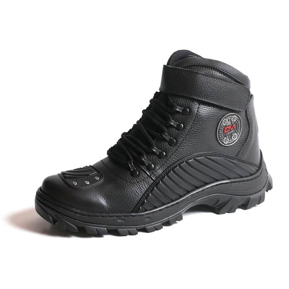 Bota Couro MG Brasil Motociclista Adventure Racing Masculina