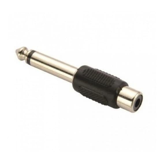 Plug Adaptador P10 Mono X Jack Rca Fêmea