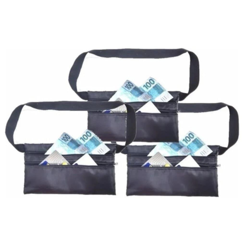 KIT 4 Pochetes Porta Dolar Doleira Anti-furto