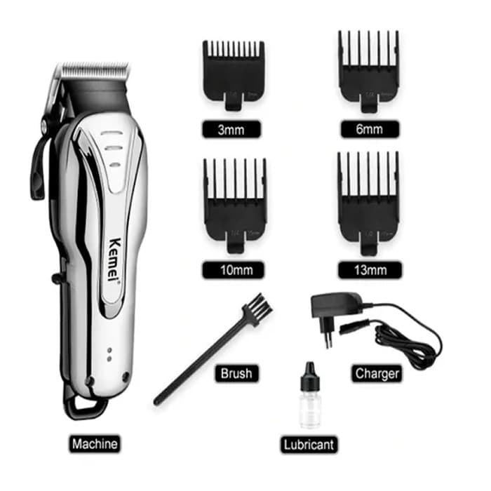 Maquina De Cortar Cabelo Profissional Sem Fio - Kemei 1992